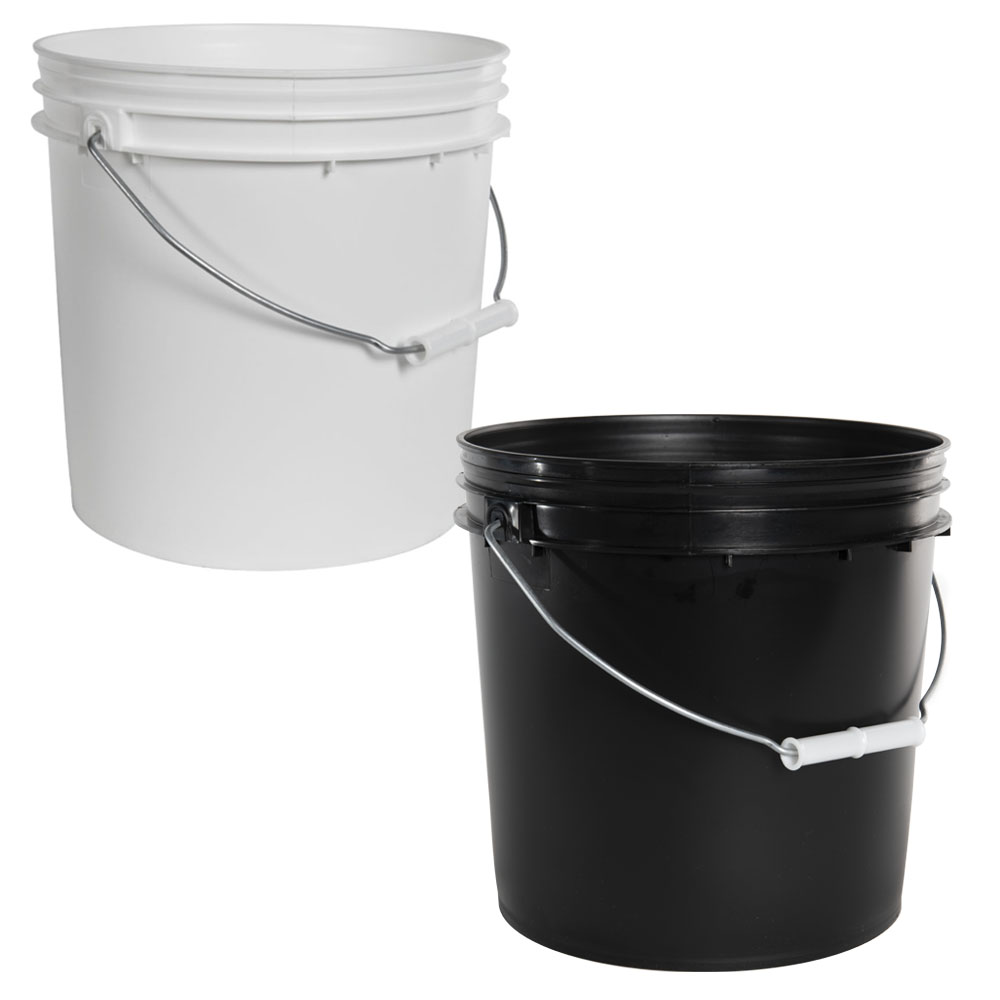 2 Gallon Economy Buckets with Wire Bail & Lids